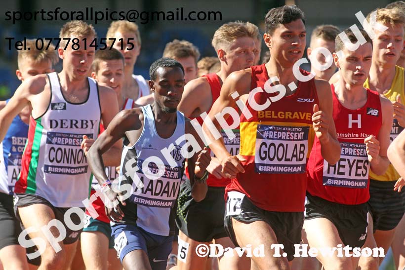Mens 5000 metres, World Championship Team Trials, Alexander Stadium, Birmingham